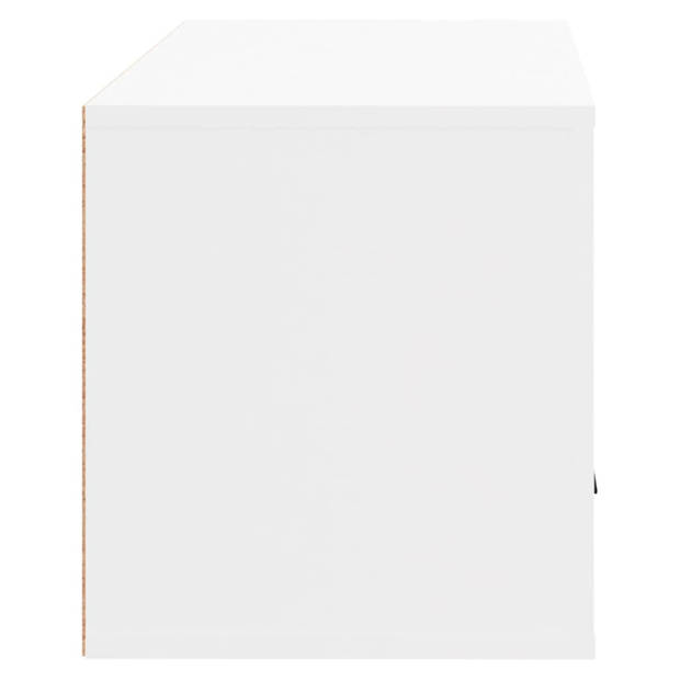 vidaXL Wandschoenenkast 70x35x38 cm bewerkt hout wit