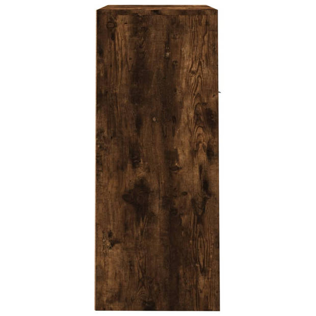 vidaXL Schoenenkast 60x35x84 cm bewerkt hout gerookt eikenkleurig