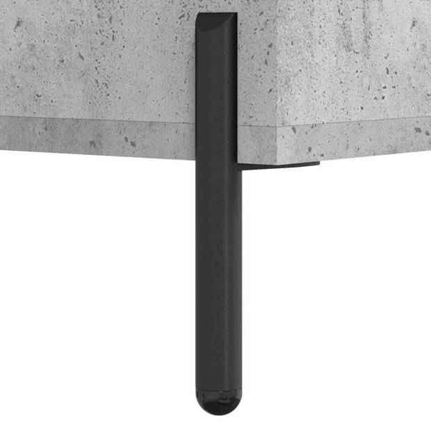 vidaXL Schoenenbank 102x35x55 cm bewerkt hout betongrijs