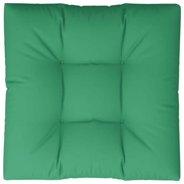 vidaXL Palletkussen 80x80x12 cm stof groen