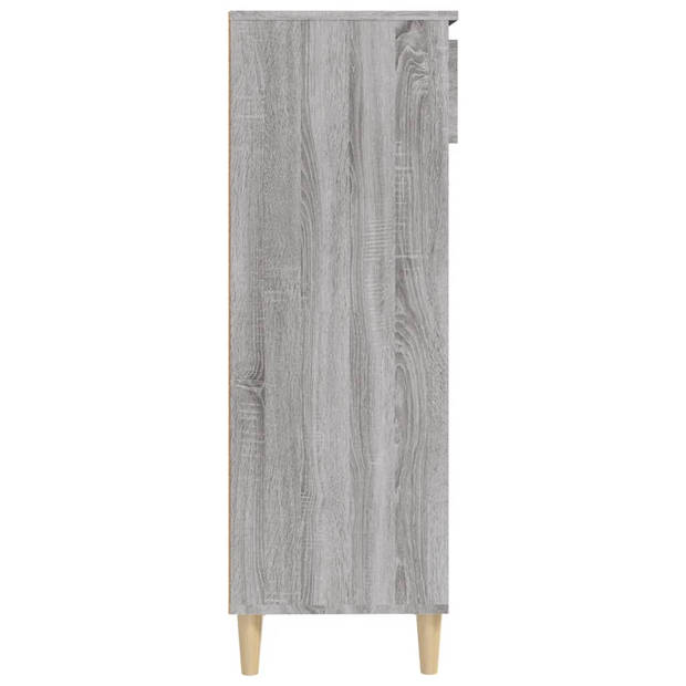 vidaXL Schoenenkast 40x36x105 cm bewerkt hout grijs sonoma