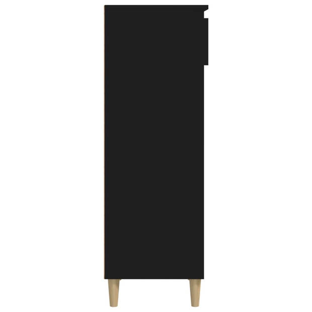 vidaXL Schoenenkast 40x36x105 cm bewerkt hout zwart