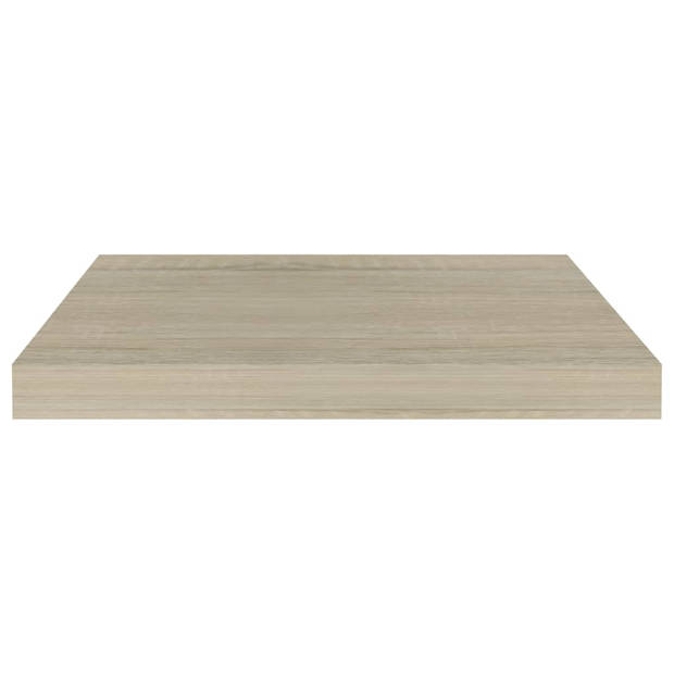 vidaXL Wandschappen zwevend 2 st 50x23x3,8 cm MDF eikenkleurig