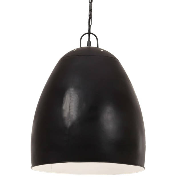 vidaXL Hanglamp industrieel rond 25 W E27 42 cm zwart