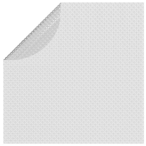 vidaXL Zwembadfolie solar drijvend 356 cm PE grijs