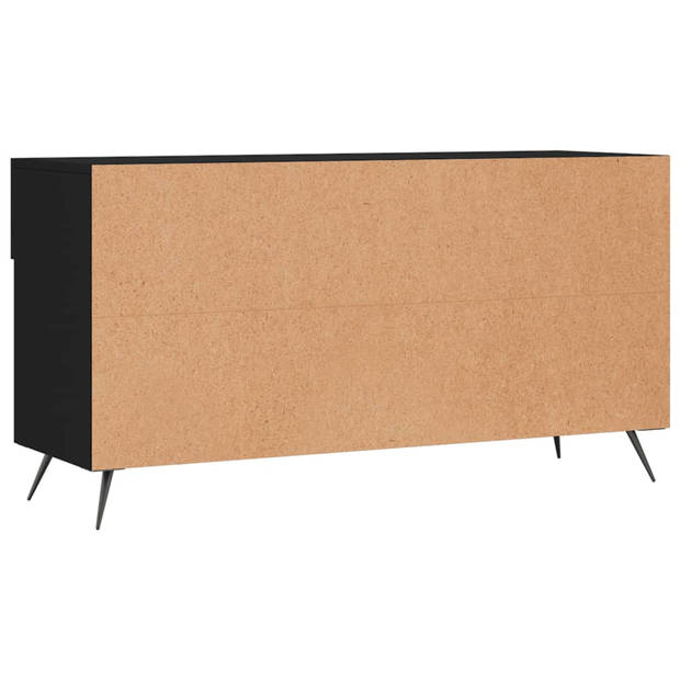 The Living Store Schoenenbank - Hout en IJzer - 102 x 35 x 55 cm - Zwart