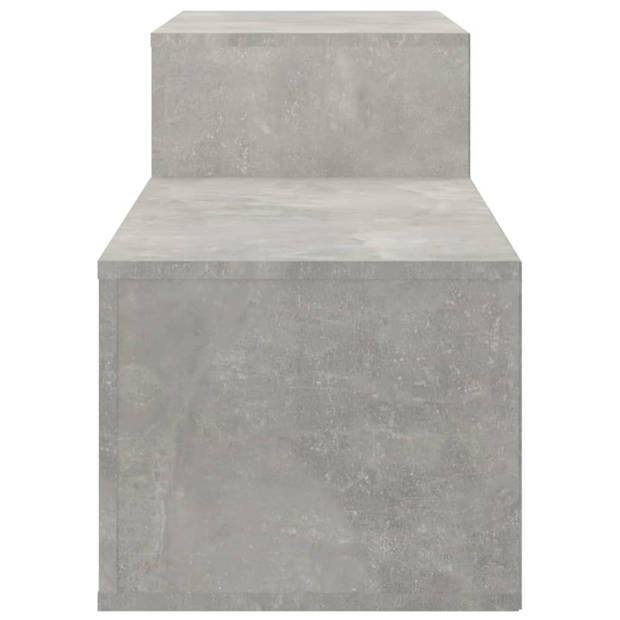 vidaXL Schoenenkast 150x35x45 cm bewerkt hout betongrijs