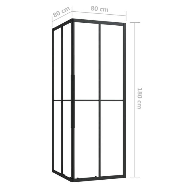 vidaXL Douchecabine 80x80x180 cm ESG