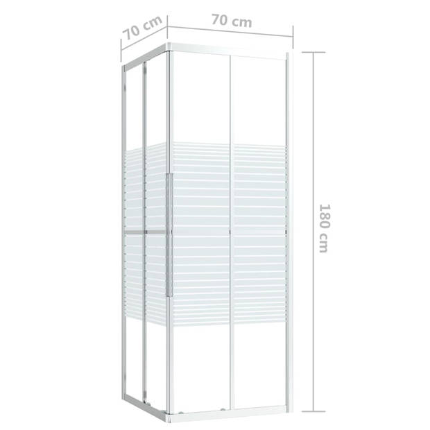 vidaXL Douchecabine 70x70x180 cm ESG