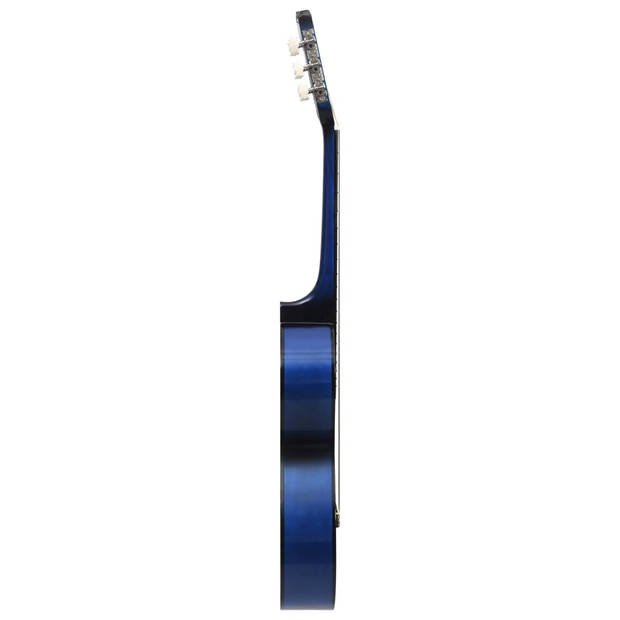 vidaXL Gitaar klassiek beginner en kinderen 1/2 34" blauw