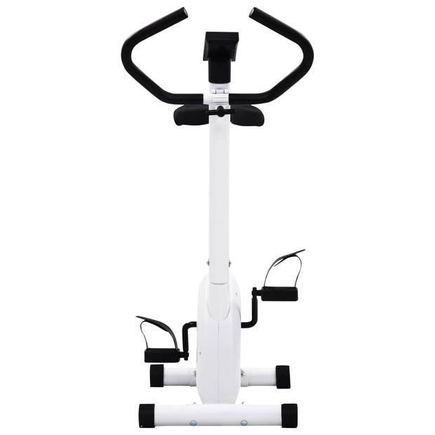 vidaXL Hometrainer met bandweerstand wit