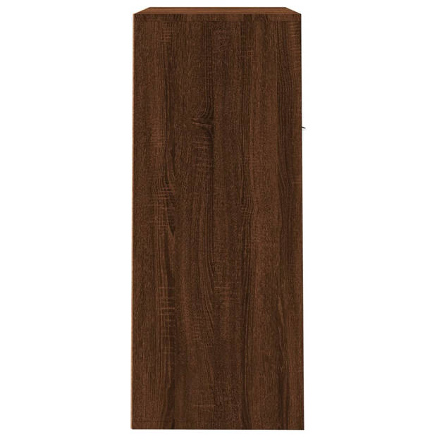 vidaXL Schoenenkast 60x35x84 cm bewerkt hout bruin eikenkleur