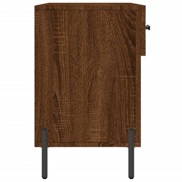 The Living Store schoenenbank Scandinavische stijl - 102 x 35 x 55 cm - bewerkt hout en ijzer