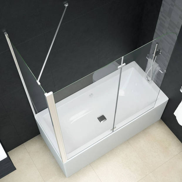 vidaXL Douche klapwand 120x68x130 cm ESG