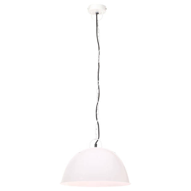 vidaXL Hanglamp industrieel vintage rond 25 W E27 41 cm wit