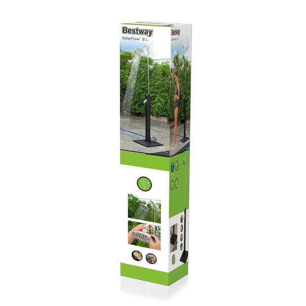 Bestway Buitendouche Solar Flow 8 L zwart