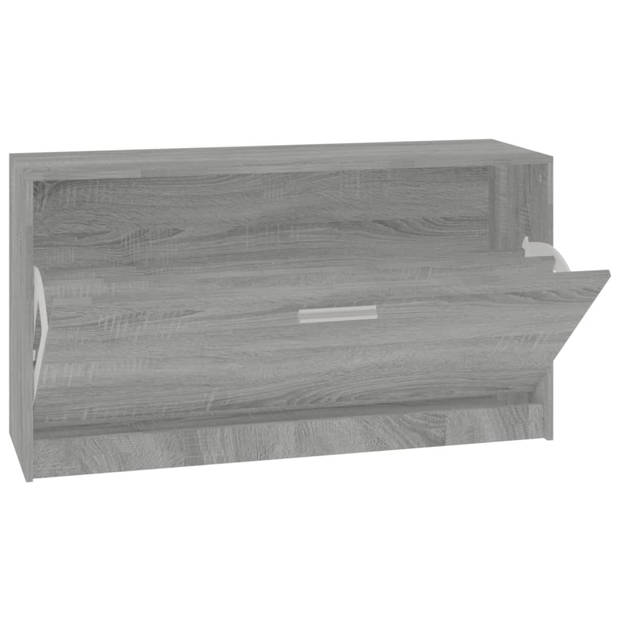 vidaXL Schoenenbank 80x24x45 cm bewerkt hout grijs sonoma eikenkleur