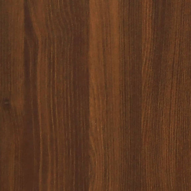 vidaXL Wandtafel inklapbaar 100x60x56 cm bewerkt hout bruineiken