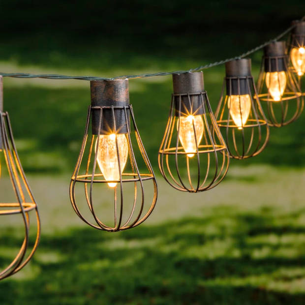 Premium Tuinverlichting Ketting LED Zonne-energie - 10 Lampen