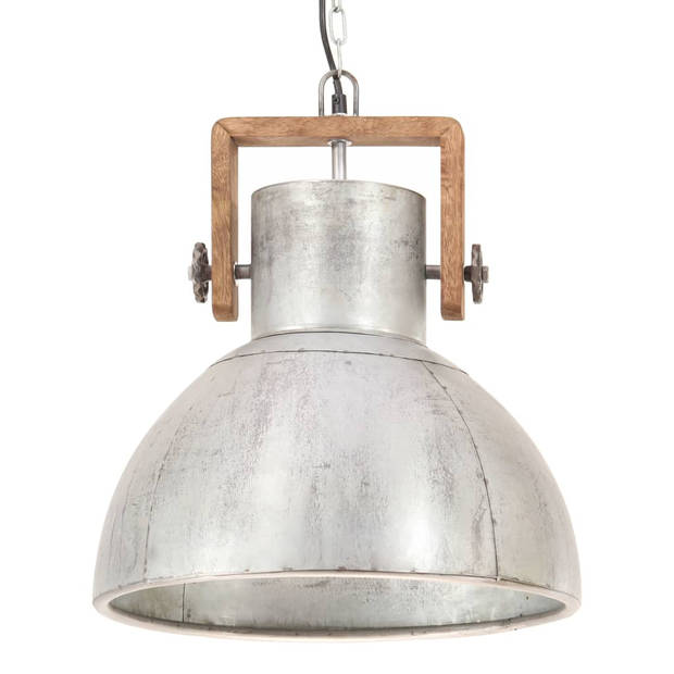 The Living Store Hanglamp Industrieel - 123 cm - Zilver en Bruin