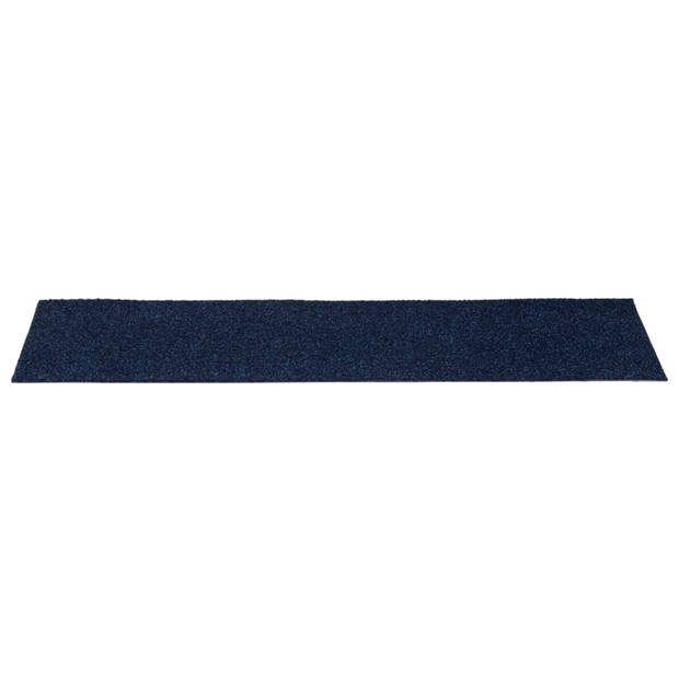 vidaXL 15 st Trapmatten zelfklevend rechthoekig 76x20 cm blauw