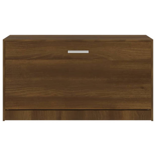 vidaXL Schoenenbank 80x24x45 cm bewerkt hout bruin eikenkleur