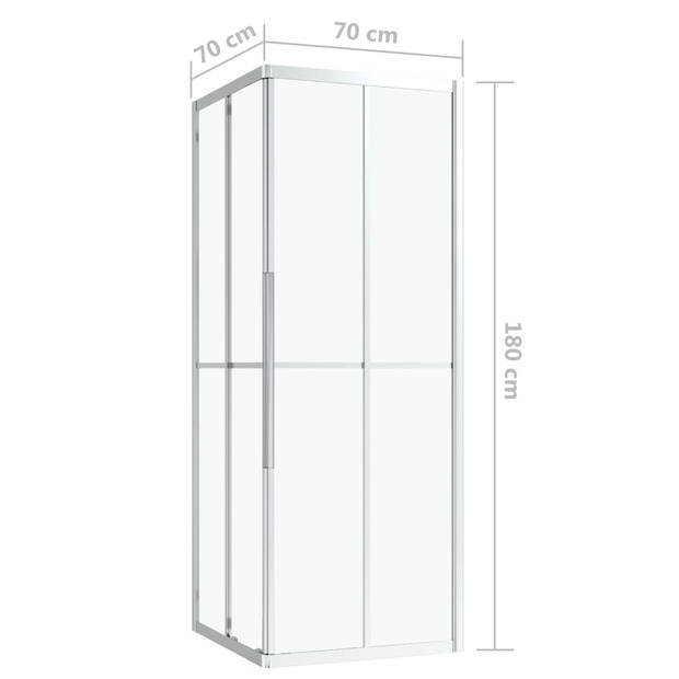 vidaXL Douchecabine 70x70x180 cm ESG