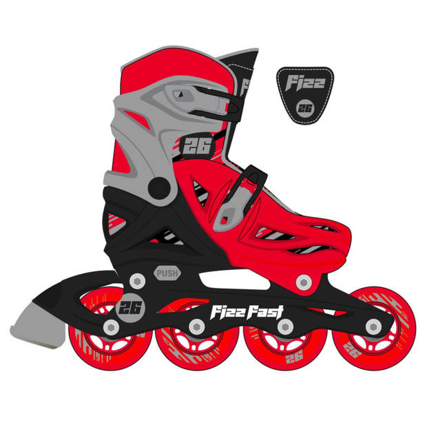 Street Surfing Inline-skates Fizz S 31-34 rood en zwart