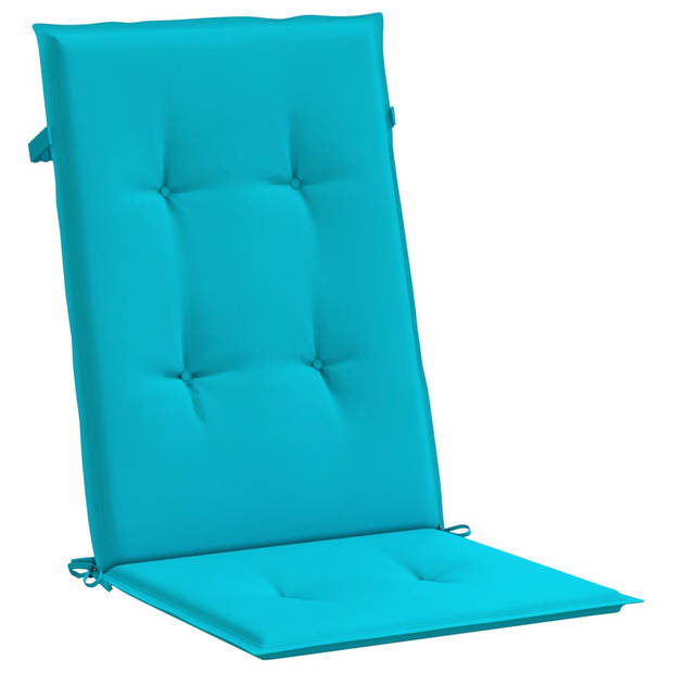 The Living Store Stoelkussen - Turquoise - 120 x 50 x 3 cm - Waterafstotend