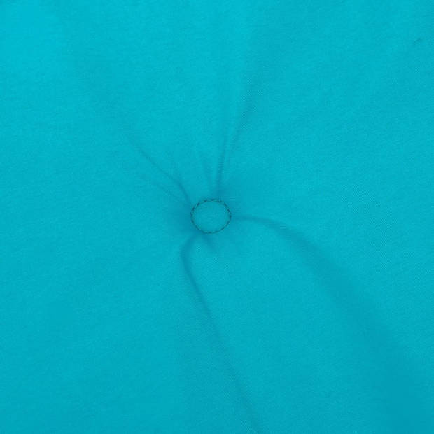 vidaXL Stoelkussens hoge rugleuning 6 st stof turquoise
