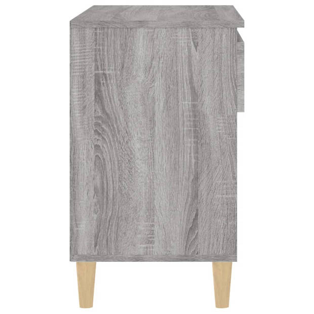 vidaXL Schoenenkast 70x36x60 cm bewerkt hout sonoma grijs