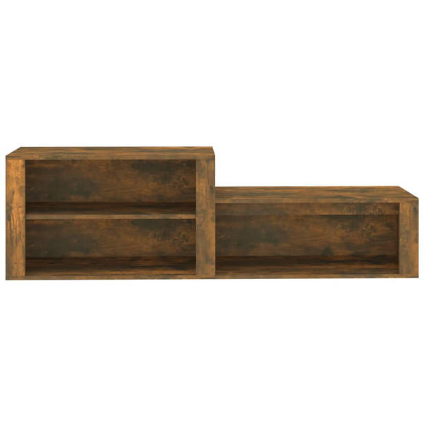 The Living Store Schoenenkast - gerookt eiken - 150x35x45 cm