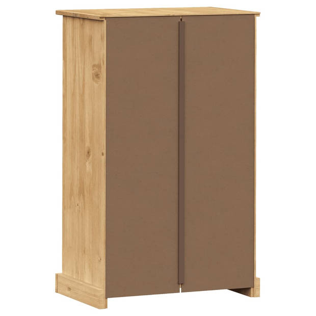 The Living Store VIGO Schoenenkast - 60 x 35 x 96 cm - Massief grenenhout