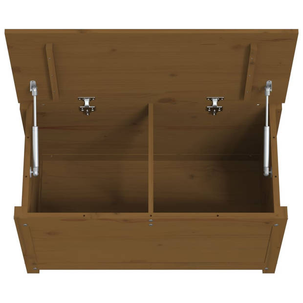 vidaXL Opbergbox honingbruin 80x40x45,5 cm massief grenenhout