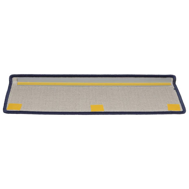 vidaXL Trapmatten 15 st 65x25 cm blauw