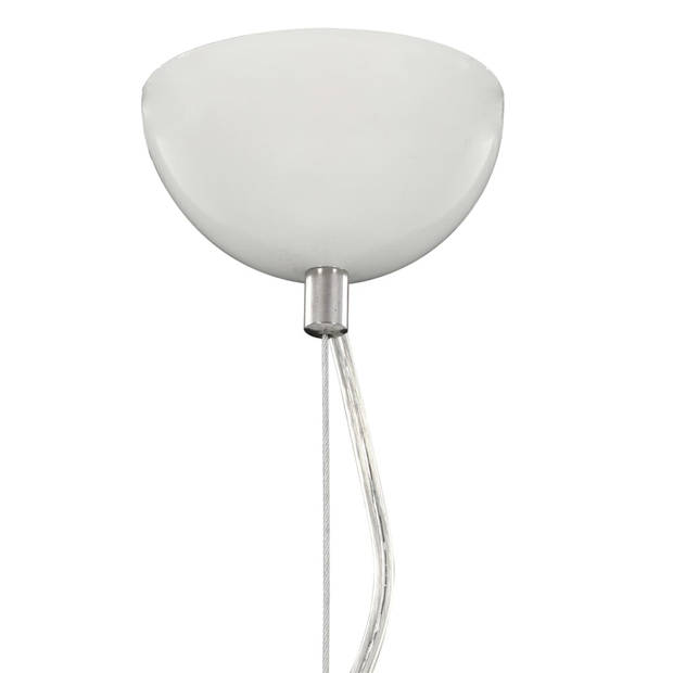 vidaXL Hanglamp E27 Ø50 cm wit en zilver