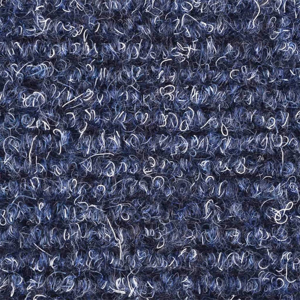 vidaXL Trapmatten zelfklevend 10 st 56x17x3 cm naaldvilt blauw