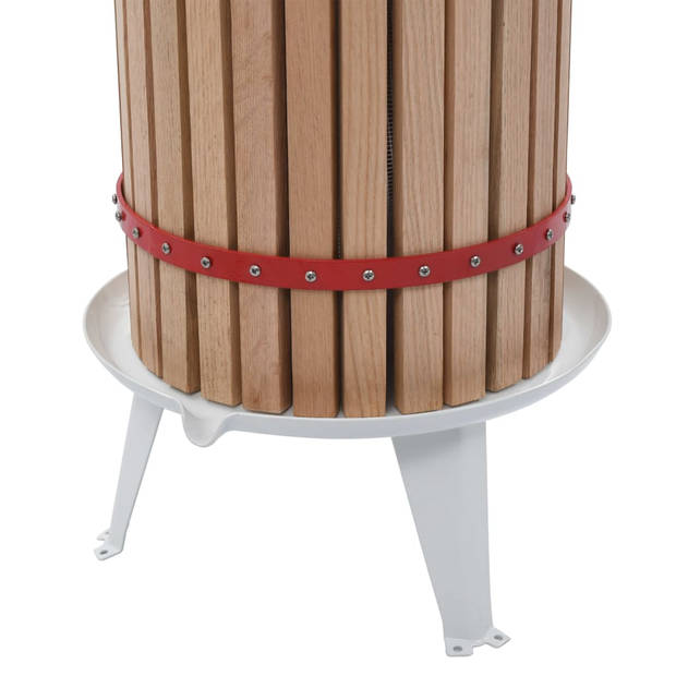 The Living Store Fruit- en wijnpers - 30L - Met stoffen zak voor filtratie - Robuust en duurzaam