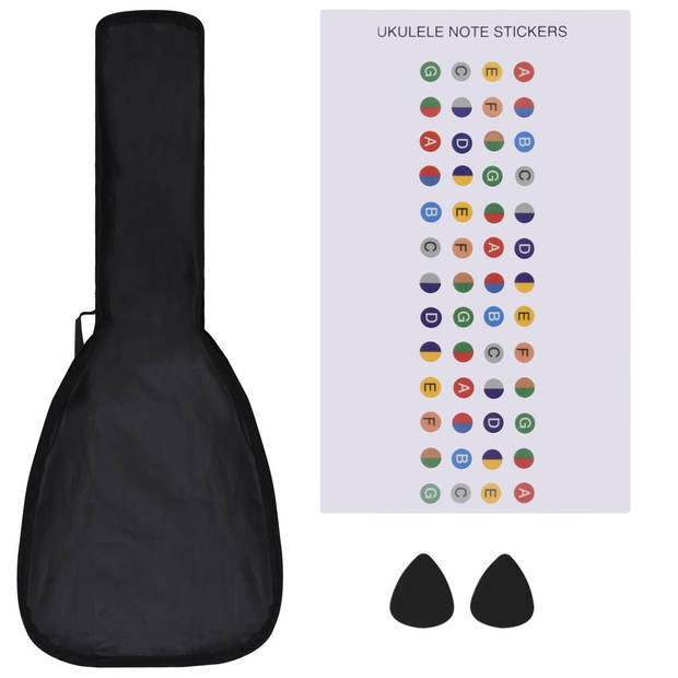 vidaXL Ukuleleset met tas voor kinderen sopraan 21'' blauw