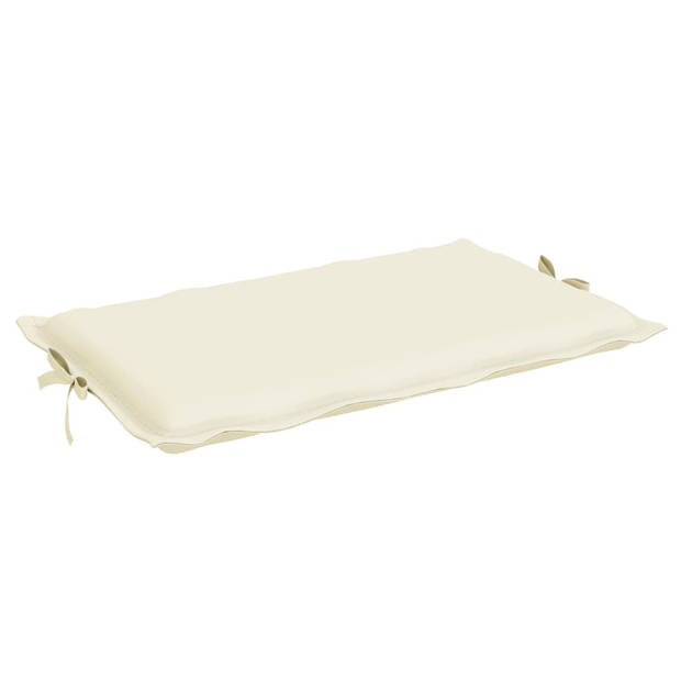 vidaXL Ligbedkussen 186x58x3 cm oxford stof crèmekleurig