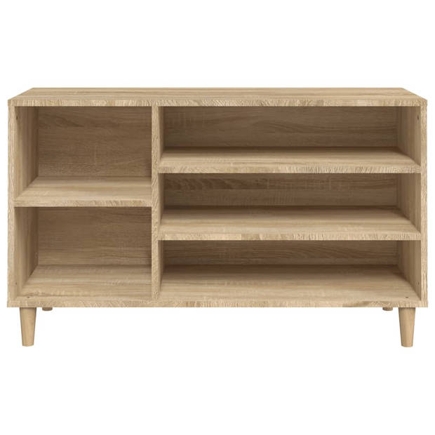 The Living Store Schoenenkast - Sonoma eiken - 102 x 36 x 60 cm - Stabiel materiaal