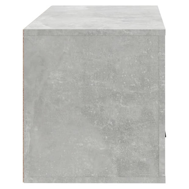 vidaXL Wandschoenenkast 70x35x38 cm bewerkt hout betongrijs