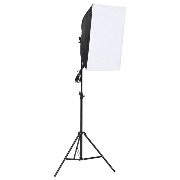 vidaXL Fotostudioset met verlichtingsset, achtergrond en reflector