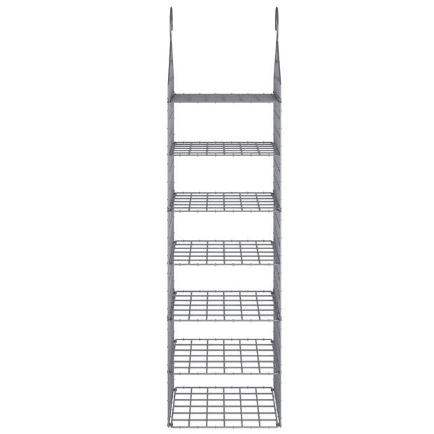 vidaXL Kastorganiser hangend met 7 schappen