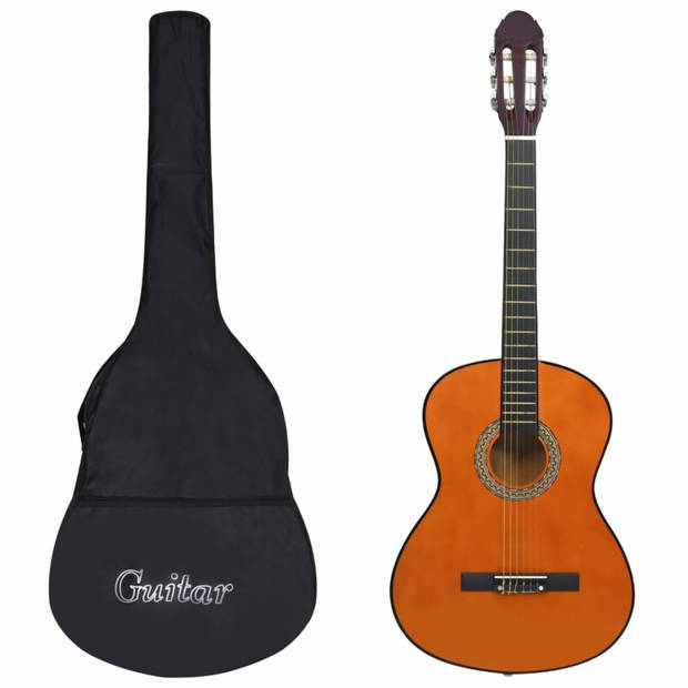 vidaXL Gitaar klassiek beginner met tas 4/4 39"