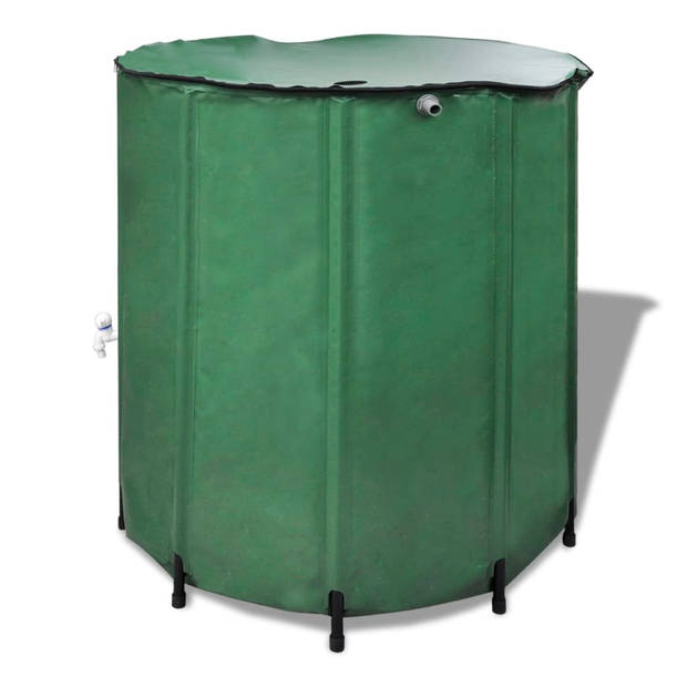 The Living Store Inklapbaar regenwatertank 750L - 100x100cm - UV-bestendig