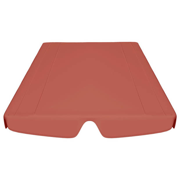 vidaXL Vervangingsluifel voor schommelbank 150/130x105/70cm terracotta