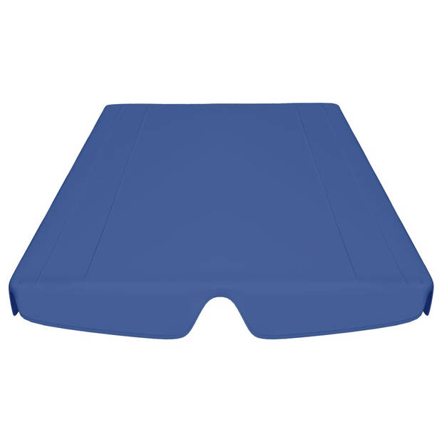 vidaXL Vervangingsluifel voor schommelbank 150/130x105/70 cm blauw