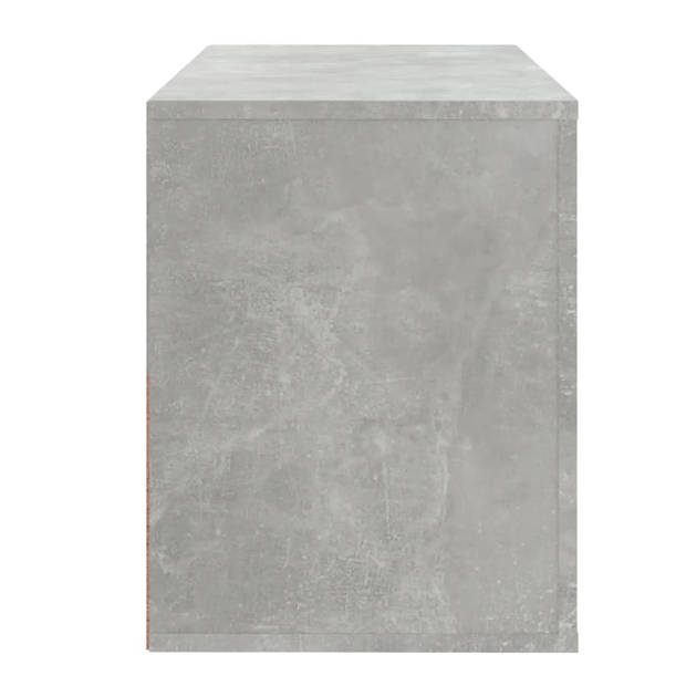 vidaXL Schoenenkast 80x35x45 cm bewerkt hout betongrijs