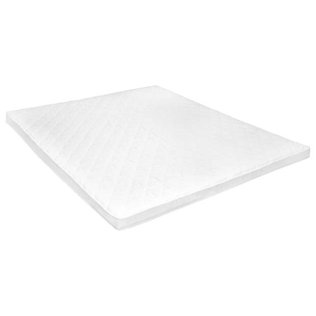 vidaXL Topmatras ei-profiel 6 cm koudschuim 180x200 cm